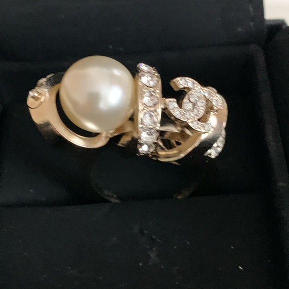 CHANEL Golden color ring Size 52 - Picture 12 of 16